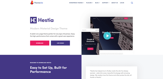hestia-one-page-wordpress-theme